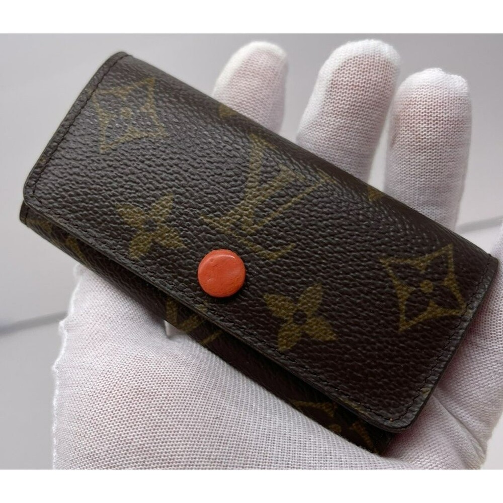 Louis Vuitton Monogram Multicles 4 Ring Key Case Brown – Authentic LV /69 - Picture 7 of 9